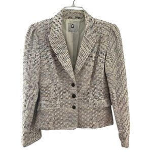 MAISON MAYLE Vintage Multicolor Pastel Silk Bouclé Tweed Blazer Jacket US 6